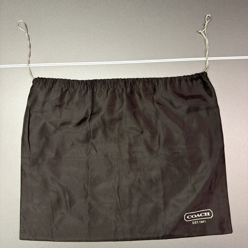 NEW Coach Large Brown Satin Dust‎ Bag Pouch Bag Storage for Bags or Shoes